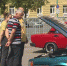 На площади Победы-Софийской в Великом Новгороде прошла выставка ретро-автомобилей - ГТРК Славия